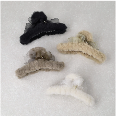 Kẹp tóc Osewaya nơ mây bông 25BS0802